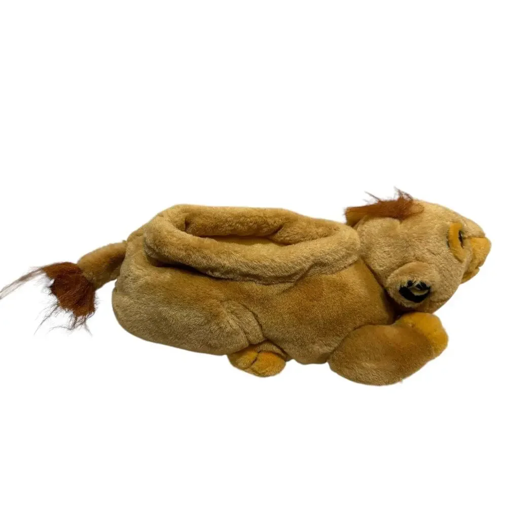 Vintage Disney Store Lion King Simba Youth Slippers Size Large 1-3